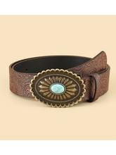 Boho cowboy belt handmade accessory