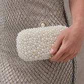 Handgerð perlu-kuppling kvöldtaska