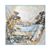 Mulberry Silk 14 Momme Square Scarf Boathouse 108x108 cm