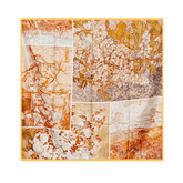 Mulberry Silk 14 Momme Square Scarf Spring Canvas 108x108 cm