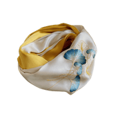 Handmade Suzhou Embroidery 16 Momme Silk Scarf 155x35cm