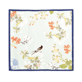 Mulberry Silk Elegant Floral Silk Chiffon Scarf 87 x 87 cm & 175 x 107 cm