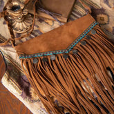 Boho Brown Tassel Crossbody Bag
