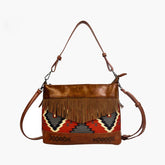 Vintage Boho Tassel Crossbody Bag