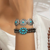 Boho Turquoise Bracelet set