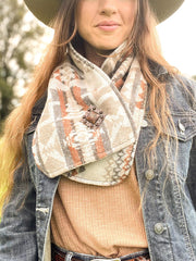 Western Cowboy Khaki Warm Neck Hood