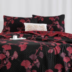 LoomVita Orange Ginkgo Leaf Cotton Reversible Quilt