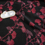 LoomVita Orange Ginkgo Leaf Cotton Reversible Quilt