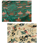LoomVita Boho Breathable Flower Bird Reversible Blanket