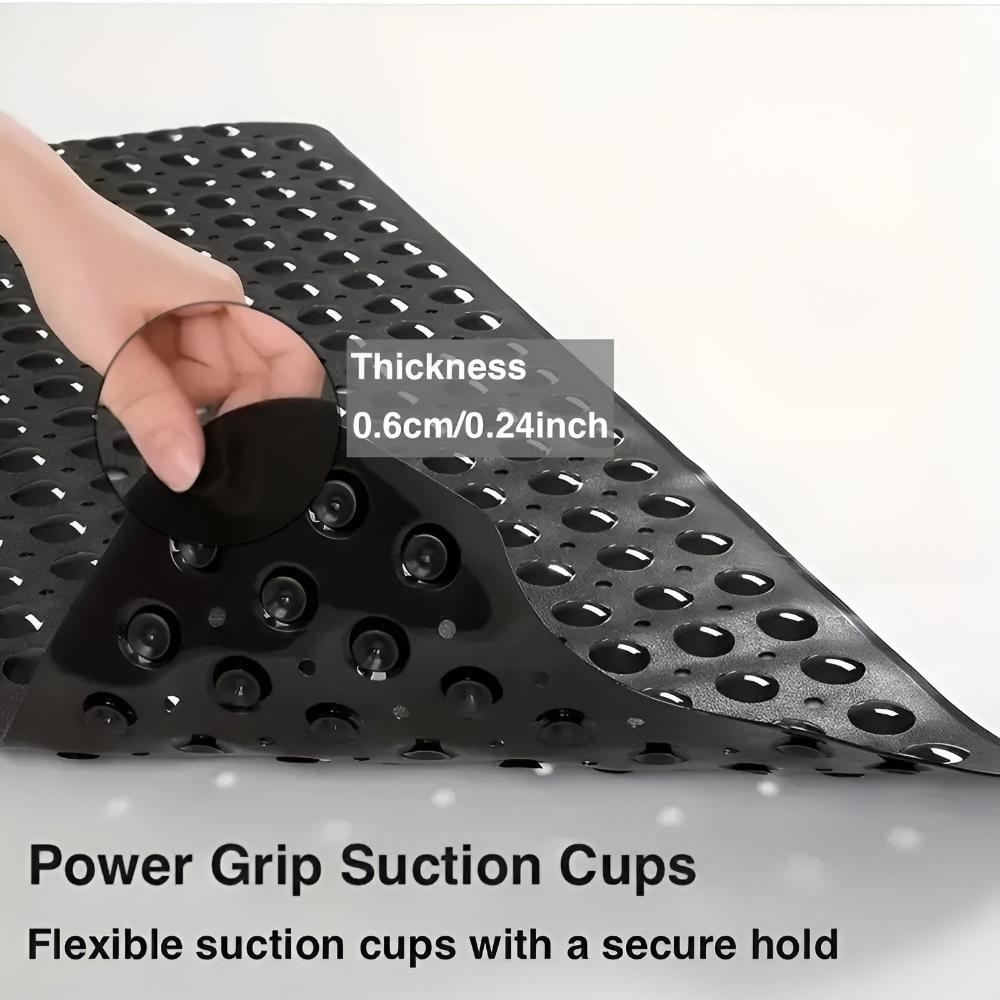 LoomVita Max Grip Bathtub Mat with Suction Cups
