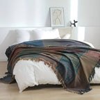 Mandala Tassel Cotton Throw Blanket