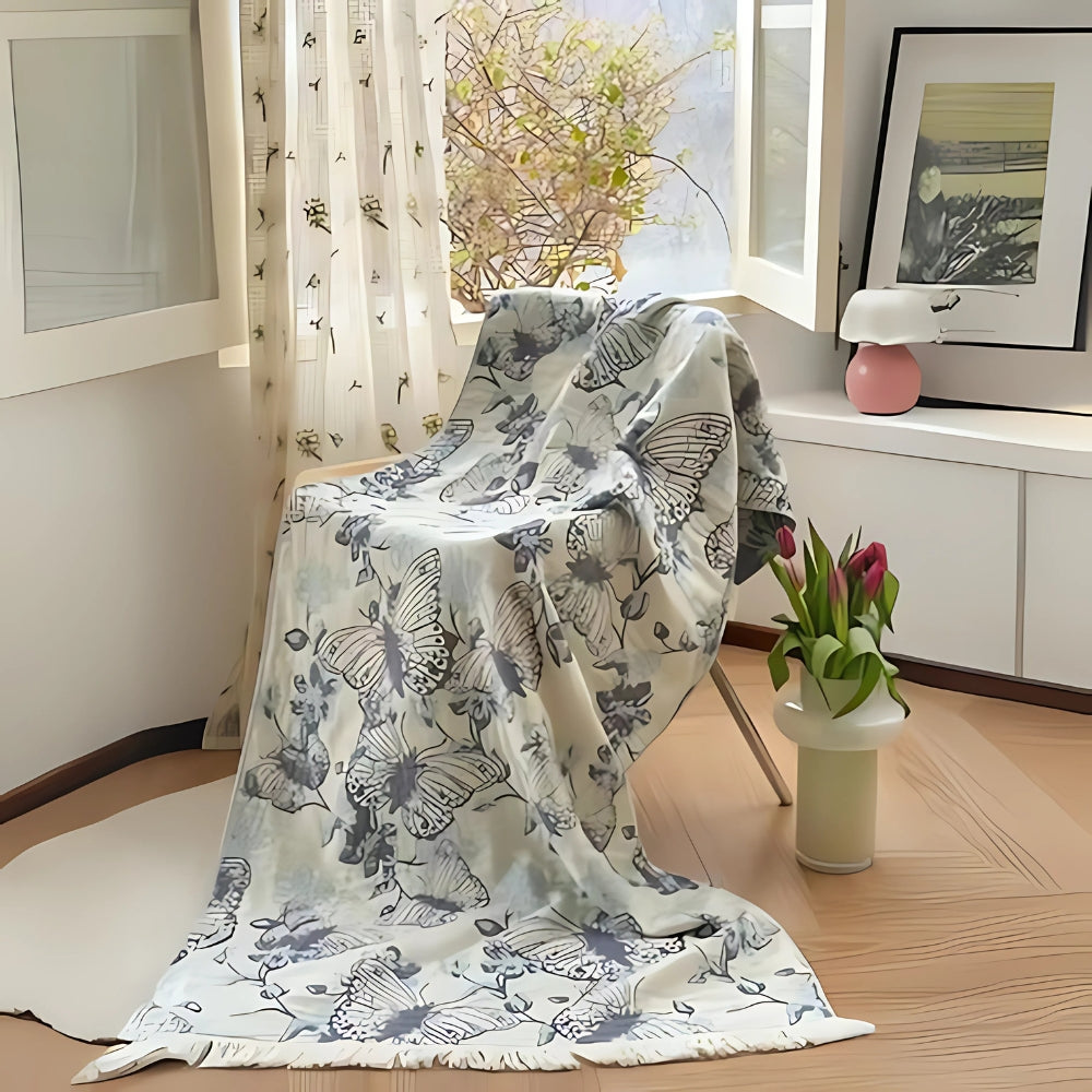 LoomVita Midnight Swirls Cotton Bath Towel