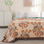 Rustic Cozy Boho Cotton Throw Blanket