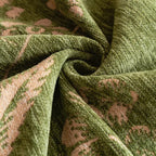 LoomVita Foliage Floral Chenille Sofa Cover