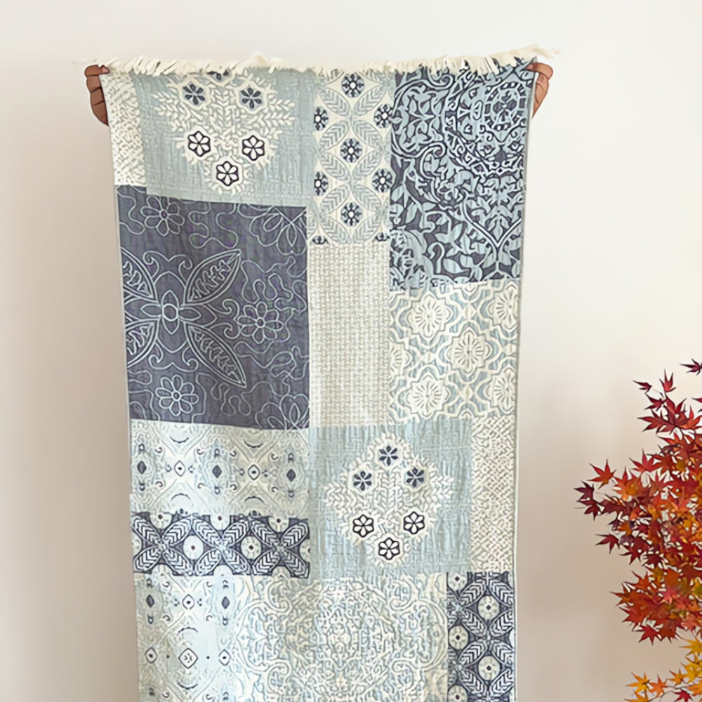 LoomVita Midnight Swirls Cotton Bath Towel