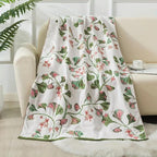 LoomVita Floral Cotton Bath Towel