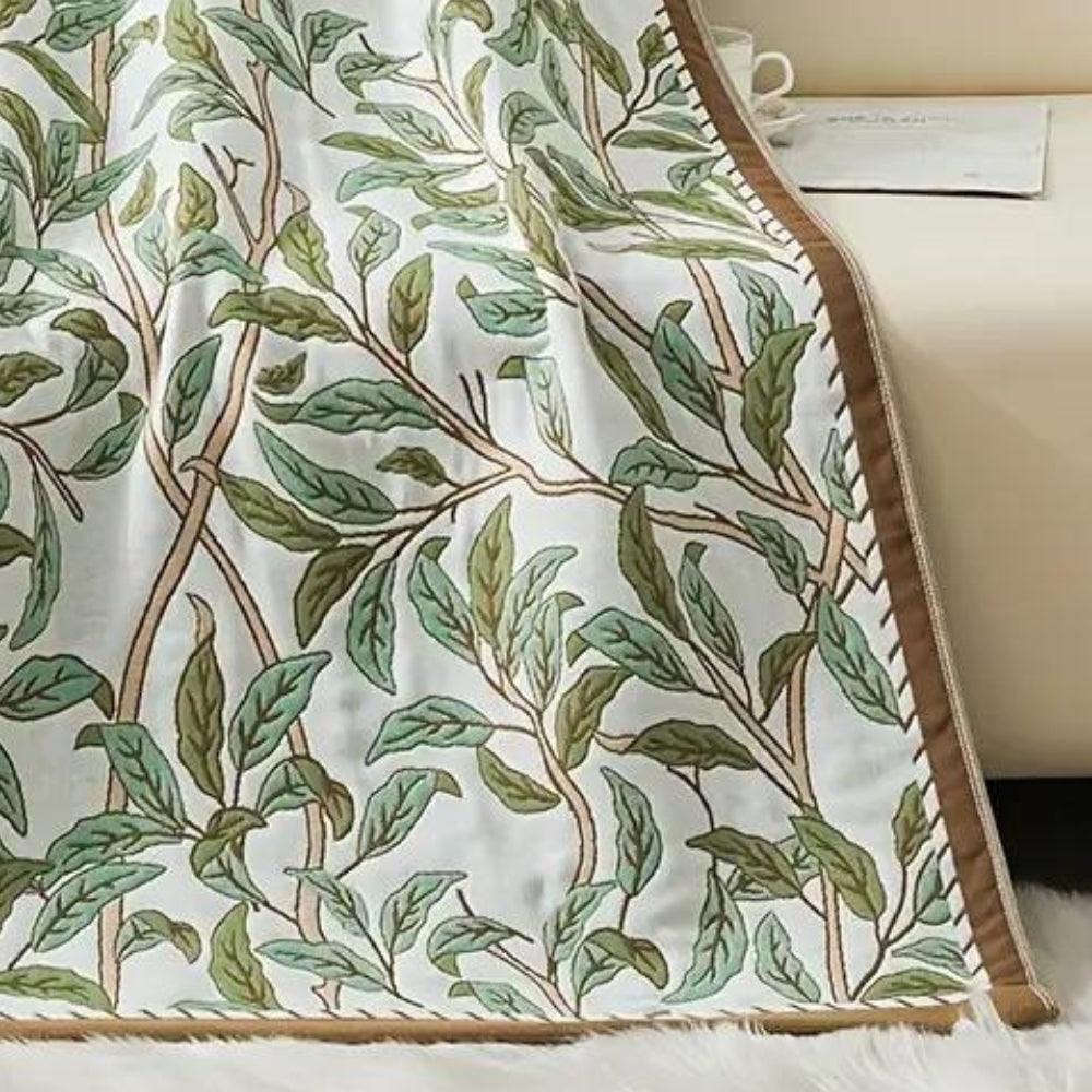LoomVita Floral Cotton Bath Towel