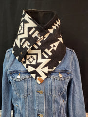 Western Cowboy Condensed White Warm Neck Hood