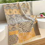 LoomVita Midnight Swirls Cotton Bath Towel