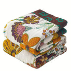 Charm Floral Cotton Blanket Throw