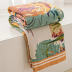Sienna Floral Bloom Cotton Blanket