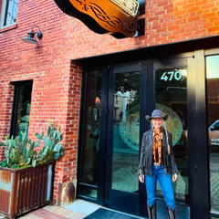 Rodeo Bull Rider (Cowtown) Bull Riding Silk Scarf