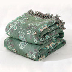 LoomVita Retro Sofa Cover Cotton Reversible Blanket