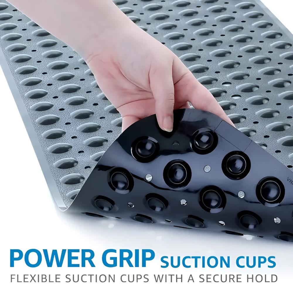 LoomVita Max Grip Bathtub Mat with Suction Cups