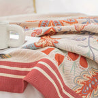 Vineyard Blossom Reversible Cotton Blanket