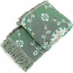 LoomVita Retro Sofa Cover Cotton Reversible Blanket