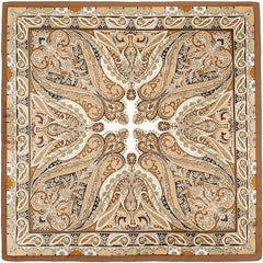 Vintage Silk Feel Square Scarf