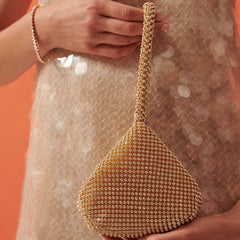 Retro Triangle Wristlet Evening Bag