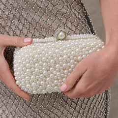 Handmade Pearl Clutch Evening Bag