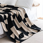 Artevana Monochrome Geometric Throw Blanket