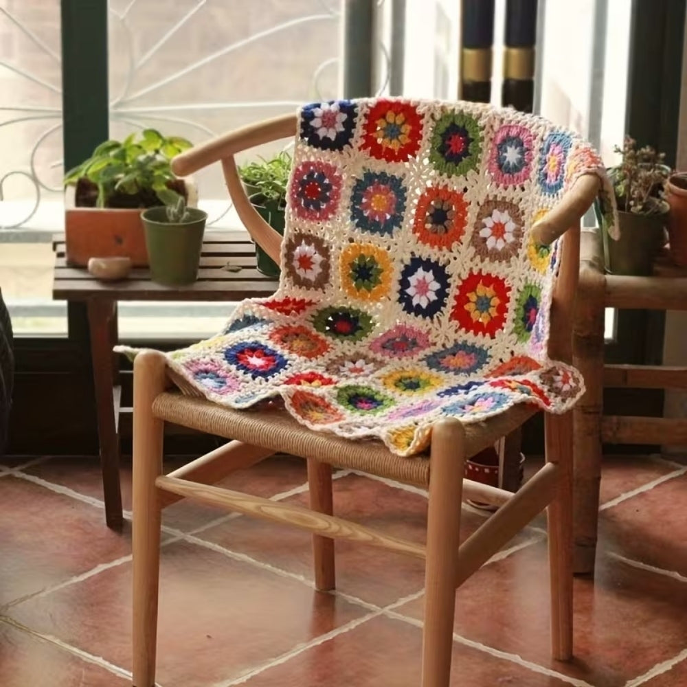 Blooming Crochet Flower Blanket