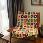Blooming Crochet Flower Blanket