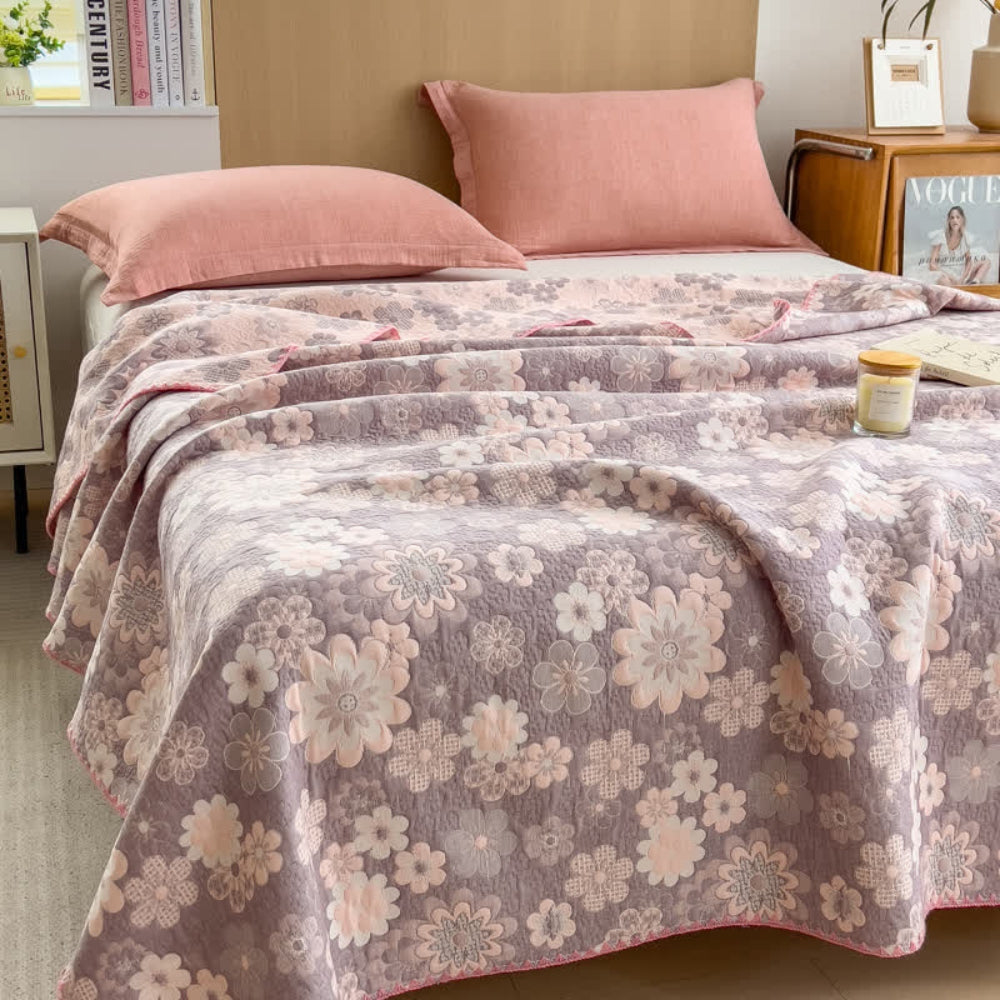 Reverie Floral Cotton Gauze Blanket