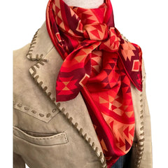 Aztec Wild Rags (Trails to Santa Fe) Silk Scarf