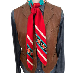 Aztec Wild Rags (Red River) Silk Scarf