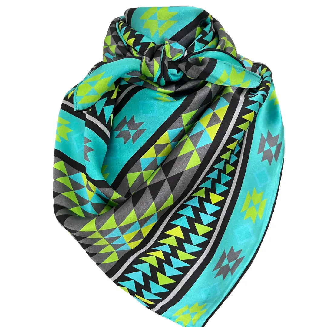 Aztec Wild Rags (Trails to Big Spring) Silk Scarf