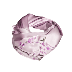 Handcrafted Embroidery Silk Scarf Luxurious 16 Momme Design 155x35cm