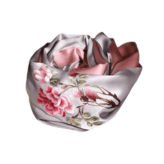 Handcrafted Suzhou Embroidery 100% Mulberry Silk Scarf 155x35 cm