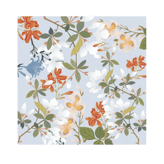 National Museum Floral Silk Square Scarf Four Seasons 53 x 53 cm