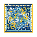 Phoenix Crown Silk Square Scarf