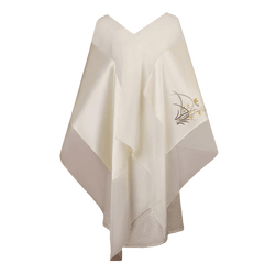 Handcrafted Su Embroidery 16 Momme Silk Scarf Shawl 190x65cm
