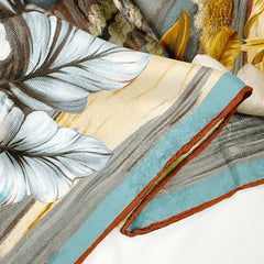 Mulberry Silk 14 Momme Square Scarf Boathouse 108x108 cm