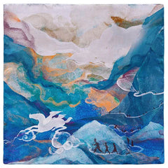 Mulberry Silk Resilience Square Silk Scarf Let Dreams Lead 53x53cm