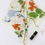 Floral Four Seasons Silk Square Scarf - Yellow