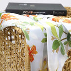 Floral Four Seasons Silk Square Scarf - Yellow