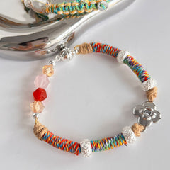 handmade Colorful Braided Rope Resort Style Bracelet 
